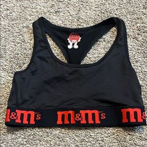 M&M's Black & Red Sports Bra from M&M Store in Las‎ Vegas Medium